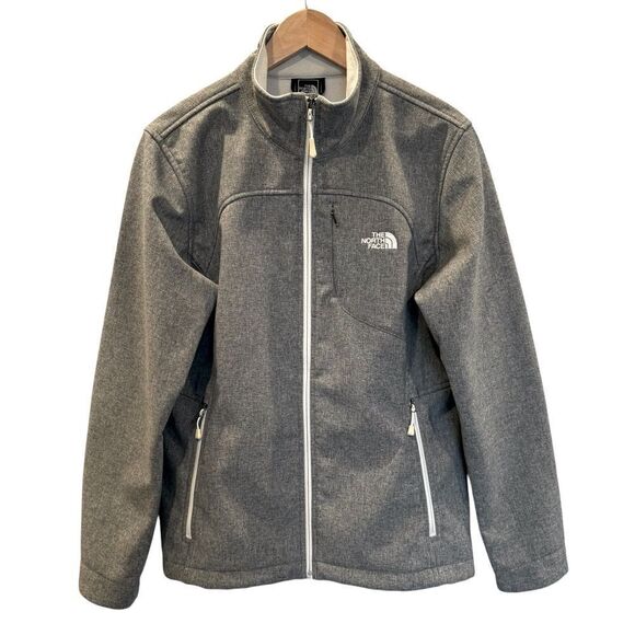 The North Face Apex Bionic Fleece Lined Softshell Jacket - Grey - Women's XL - Picture 1 of 9